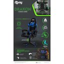 Ver imagem 6 de Cadeira Gamer Ergonômica Drakon, Elg, Ch31bk, Inclinação até 135º e 140kg, Espuma D40, Preto e Azul