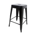 Ver imagem 3 de Kit 4 Banquetas Tolix Médias sem Encosto Pretas