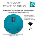 Ver imagem 3 de Espelho Decorativo Lapidado Redondo 50cm