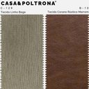 Ver imagem 5 de Kit 2 Poltronas Decorativas Jade Pés Palito Corano Rústico Marrom/Linho Bege - Casaepoltrona