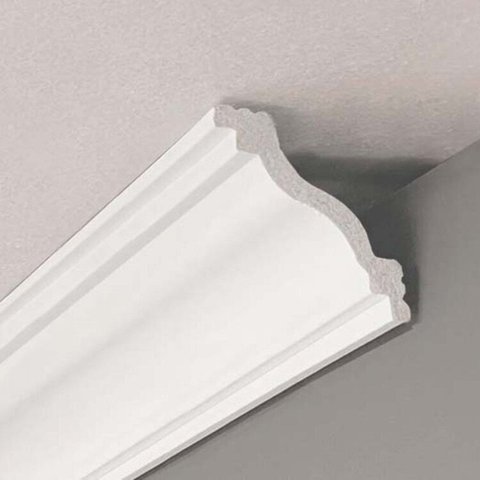 Kit 12 Metros Lineares Rodateto em Poliestireno 4,3cm Floort Acessórios