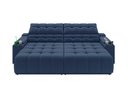 Ver imagem 5 de Sofá Connect Premium 2,30m Assento Retrátil e Reclinável com Porta Copos e Entrada USB Suede Azul