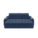 Ver imagem 5 de Sofá Connect Premium 2,30m Assento Retrátil/reclinável com Porta Copos e Entrada Usb Suede Azul
