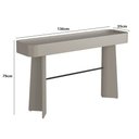 Ver imagem 3 de Aparador para Sala 136cm com Travessa em Metal 100% Mdf Cor:grigio com Preto