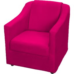 Kit 6 Poltronas Decorativas Para Sala De Espera Recepção Escritório Consultório Suede - 3