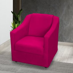 Kit 6 Poltronas Decorativas Para Sala De Espera Recepção Escritório Consultório Suede - 2