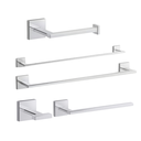 Ver imagem 1 de Kit Acessórios Banheiro Kohler Square Papeleira, Cabide, Toalheiro e Portas Toalha