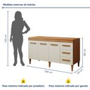 Ver imagem 3 de Lavanderia Modulada Balcão 3 Portas e 3 Gavetas Nova Iguaçu