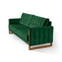 Ver imagem 2 de Sofá Lottus Sofisticado Veludo 170cm Confortavel Resistente:verde