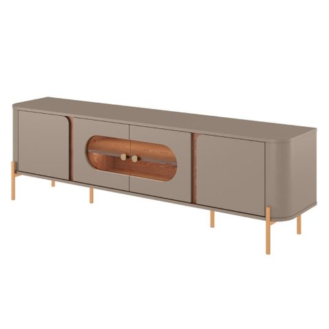 Rack Bancada TV 75 pol Organico 180 cm Juquehy Fendi Freijo Bechara