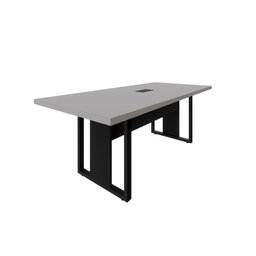Mesa de Reunião 2,00m 1 Caixa de Tomada Pés Metal Quadro F5 - 4