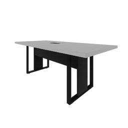 Mesa de Reunião 2,00m 1 Caixa de Tomada Pés Metal Quadro F5 - 5