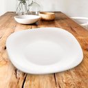 Ver imagem 2 de Prato para sobremesa de vidro Opalino Carine White 19cm LYOR