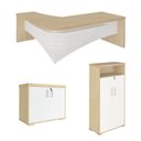 Ver imagem 1 de Conjunto Escritório: Mesa Diretor + Balcão + Armário