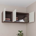 Ver imagem 5 de Ponte Modular Casal 100% MDF 3 Portas Orion CabeCasa MadeiraOriginals