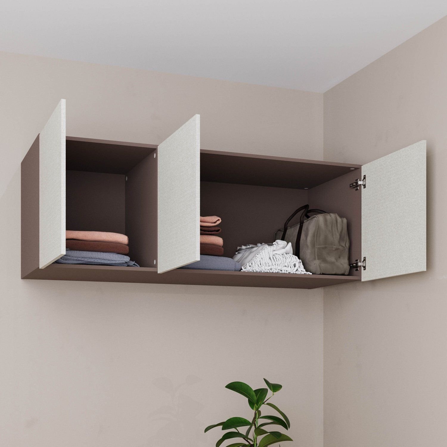 Ponte Modular Casal 100% MDF 3 Portas Orion CabeCasa