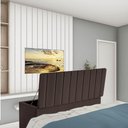 Ver imagem 1 de Calçadeira Baú Recamier King 190CM Carla Suede Marrom - D A DECOR