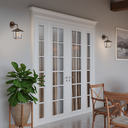 Ver imagem 4 de Kit 4 Arandela Colonial Nina Quadrada Vidro Liso E27 Bivolt Cobre
