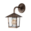 Ver imagem 1 de Kit 4 Arandela Colonial Nina Quadrada Vidro Liso E27 Bivolt Cobre