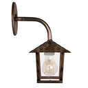 Ver imagem 3 de Kit 4 Arandela Colonial Nina Quadrada Vidro Liso E27 Bivolt Cobre