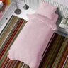Capa Duvet Percal para Edredom Solteiro 180x240cm c/ Zíper - Rosa + Fronha FASTLAR Capa Duvet Soltei - 2