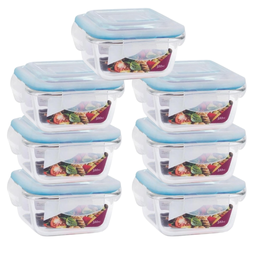 7 Un Pote Hermético de Vidro 320ml Ideal P/ Marmita Fitness - 1