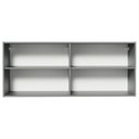 Ver imagem 7 de Armário Aéreo 120 X 50 Cm 2 Portas Cinza Nice Madesa Cinza