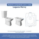 Ver imagem 3 de Tampa Vaso Sanitário Poliester Acrilico Laguna Branco para Bacia Hervy