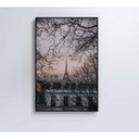 Ver imagem 1 de Quadro Torre Eiffel Neblina 80x120 Cm Vidro Impresso