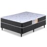 Cama Box Casal Conjugado Granada Umaflex Preto/branco Flor - 1