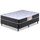 Ver imagem 1 de Cama Box Casal Conjugado Granada Umaflex Preto/branco Flor