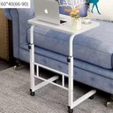 Ver imagem 2 de Mesa Notebook com Rodinhas Mesinha Multifuncional Home Office Estudo Cafe Lanche Branca