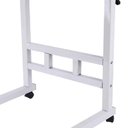 Ver imagem 5 de Mesa Notebook com Rodinhas Mesinha Multifuncional Home Office Estudo Cafe Lanche Branca