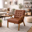 Ver imagem 6 de Kit 2 Poltrona Zarah Corino Moderno Sala de Estar Escritório:terra Cota