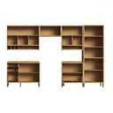Ver imagem 3 de Armário de Cozinha Modulada com Balcão e Tampo 12 Portas 4 Gavetas Ágata 100% Mdf Vidro Reflecta Amê