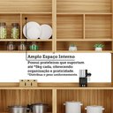 Ver mais imagens de Armário de Cozinha Modulada com Balcão e Tampo 12 Portas 4 Gavetas Ágata 100% Mdf Vidro Reflecta Amê
