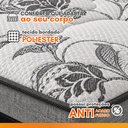 Ver imagem 4 de Colchão Casal Gazin com Molas Ensacadas Rubi 138x188x32cm Cinza/Preto - Suporta até 120kg por