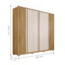 Guarda Roupa 6 Portas Ripado Foz Buriti Off White - 7