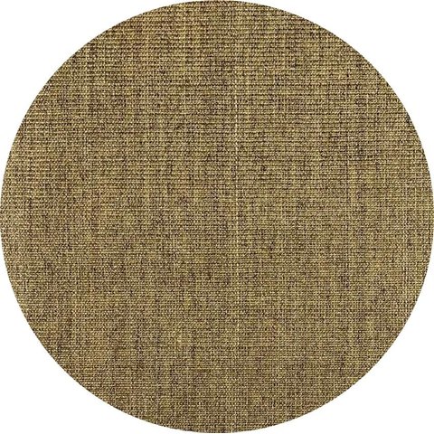 Tapete Sisal Natural para Sala 300 Cm Redondo C50 Cor Caramelo Preto