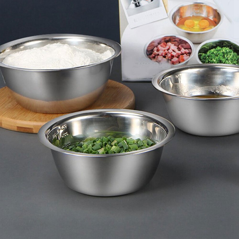 Conjunto de Tigelas Bowls em Aço Inox - 5 Peças - 6