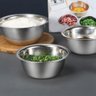Conjunto de Tigelas Bowls em Aço Inox - 5 Peças - 6