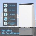 Ver imagem 2 de Takywep Ar-condicionado Portátil 14.000 Btu 4 em 1 Branco