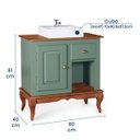 Ver imagem 4 de Gabinete para Banheiro 1 Porta 1 Gaveta com Cuba Dália 3064