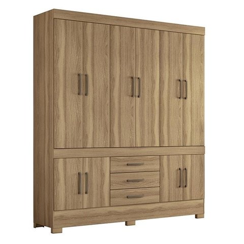 Guarda Roupa Casal New Murano 10 Portas + 3 Gavetas-demóbile:amendola Touch