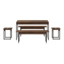 Ver imagem 7 de Mesa De Jantar Com 2 Banco E 2 Banquetas Estilo Industrial