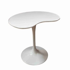 Mesa de Jantar Tulipa Saarinen Organica Malu 80cm Laca Off White