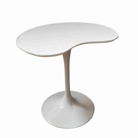 Mesa de Jantar Tulipa Saarinen Organica Malu 80cm Laca Off White