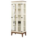 Ver imagem 1 de Cristaleira Bia 2 Portas Cor Off White com Base Amendoa 180 Cm - 62926