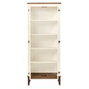 Ver imagem 2 de Cristaleira Bia 2 Portas Cor Off White com Base Amendoa 180 Cm - 62926