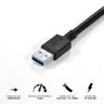 Cabo Extensor Usb a 3.0 Macho para Usb a 3.0 Fêmea 28awg Pur - 4